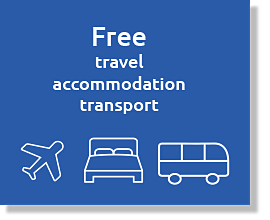 Free travel and accommodation